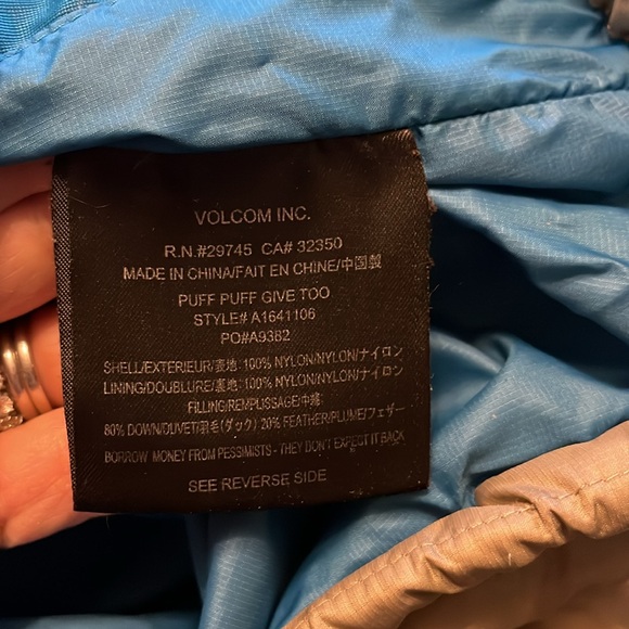 Volcom Puff Puff Give Too - Men’s Small taupe/Grey and Turquoise - new $200 - Picture 7 of 11